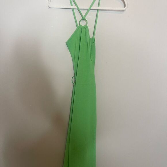 For Love And Lemons Keisha Maxi Dress -Green New Medium - Picture 15 of 16